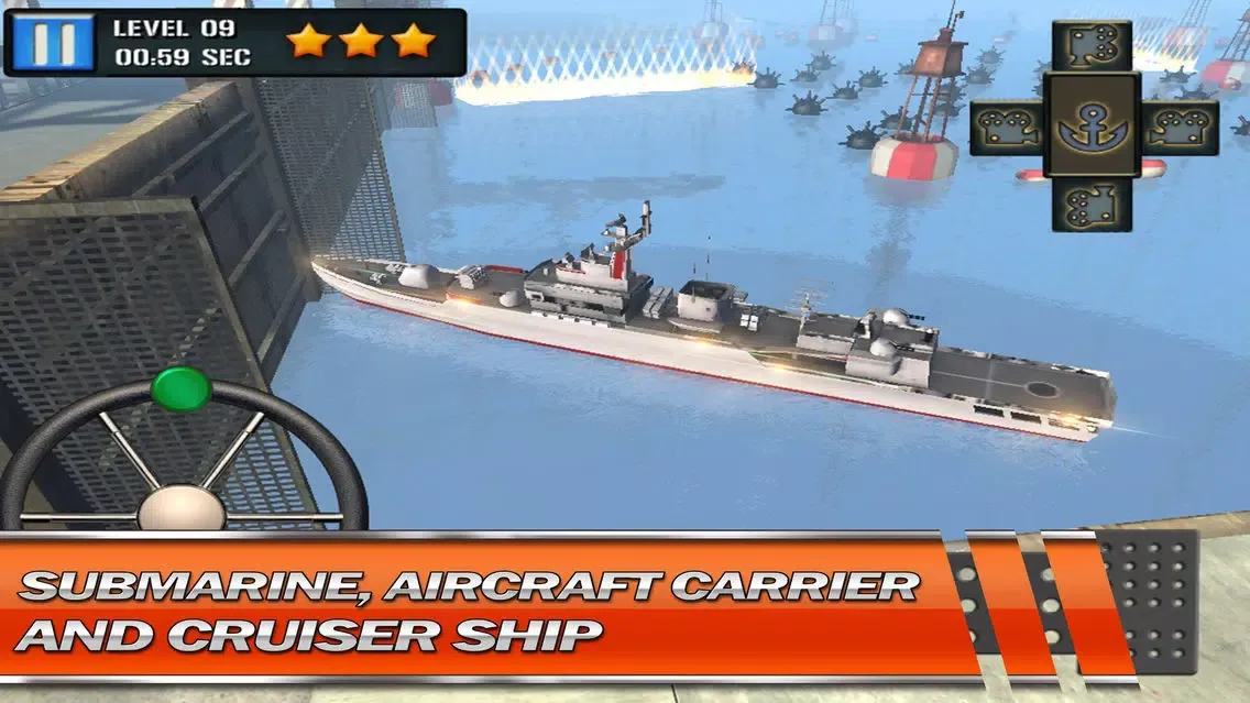 Nuclear Sub Parking Simulator 3D Modern Army Real Combat Boat Driving Game Screenshots