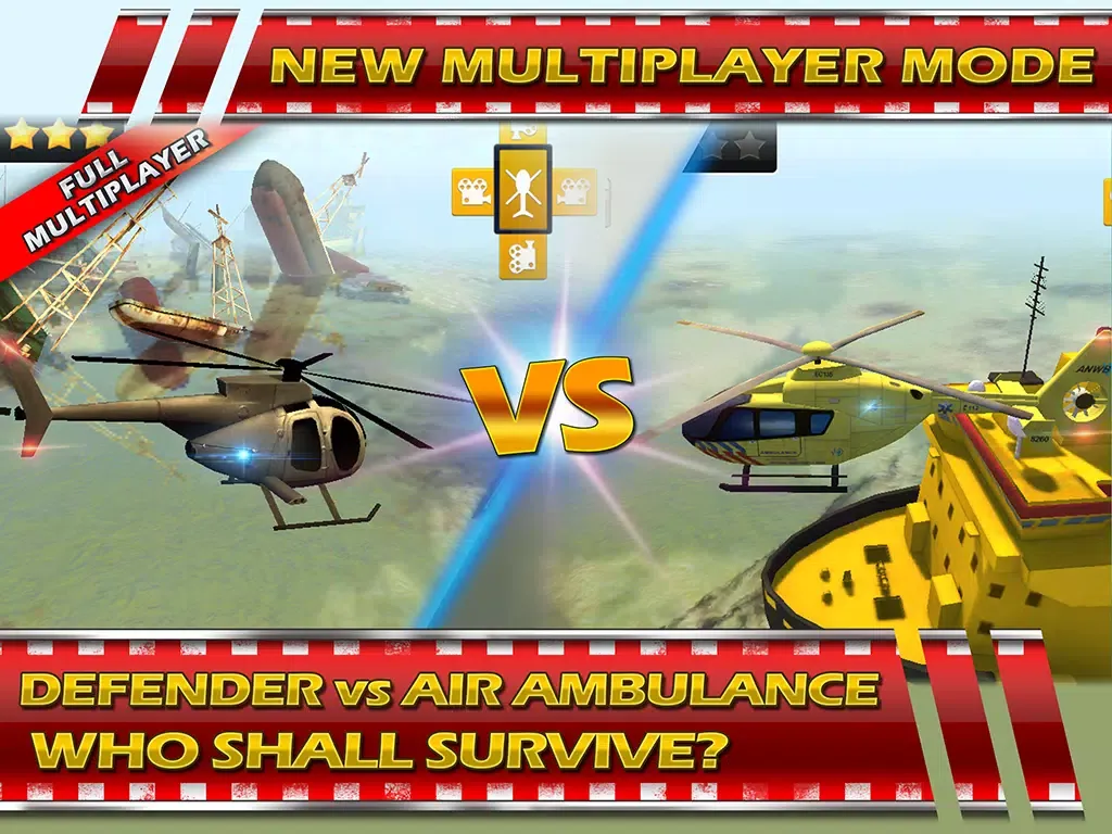 Helicopter 3D Parking Simulator Play and Test Fly Real Police, Rescue and Combat Heli iPad 应用截图