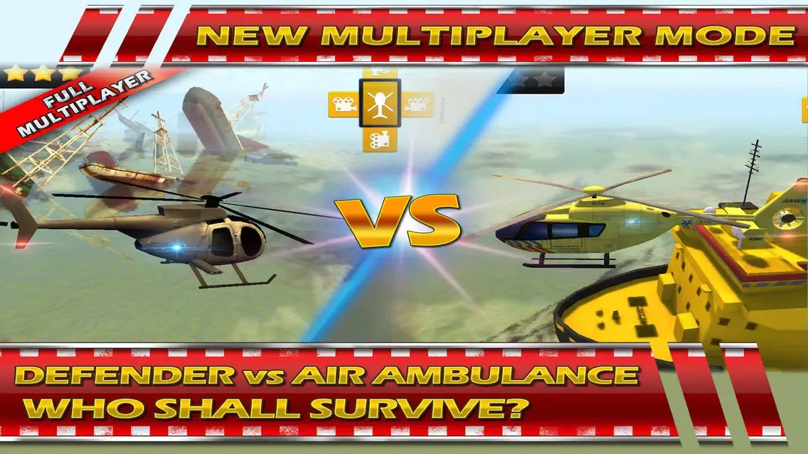 Helicopter 3D Parking Simulator Play and Test Fly Real Police, Rescue and Combat Heli应用截图