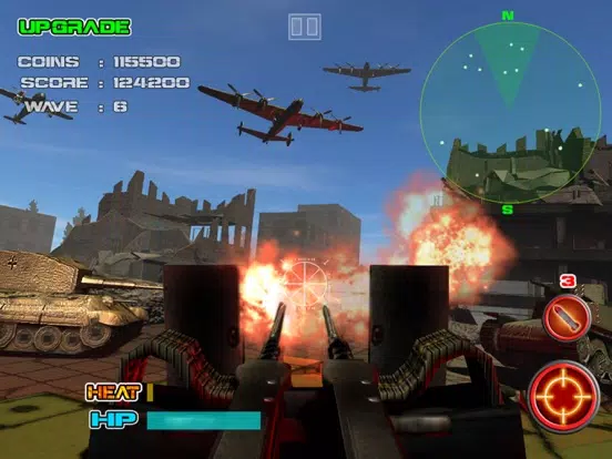 Tangkapan layar Allied WWII Base Defense - Anti-Tank and Aircraft Simulator Game FREE iPad 