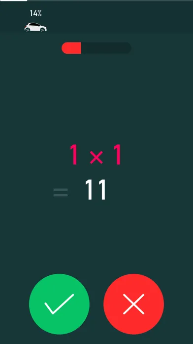 Ảnh chụp màn hình của Math Race - Race your brain