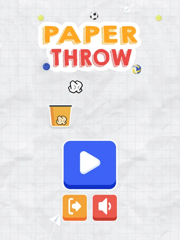 Tangkapan skrin Paper Throw 2d iPad 
