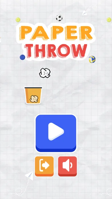 Tangkapan skrin Paper Throw 2d