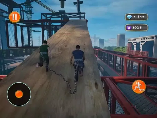 Chained Together Jumping Game iPad  Screenshots