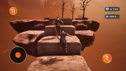 Chained Together Jumping Game Screenshots