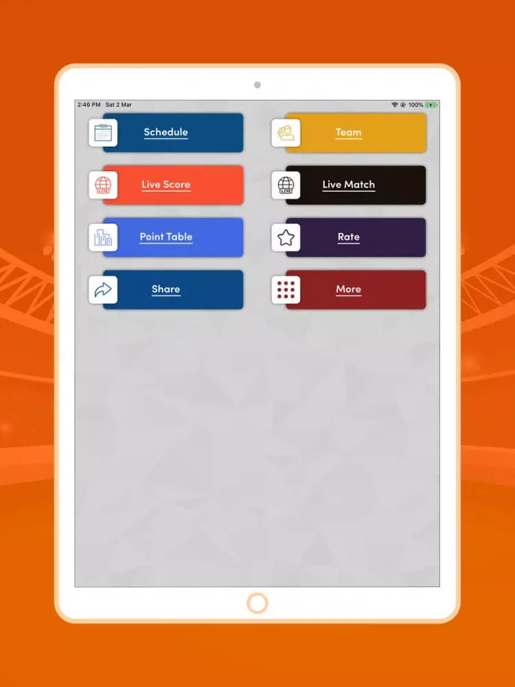 ภาพหน้าจอของ Live Indian Cricket T20 league iPad 