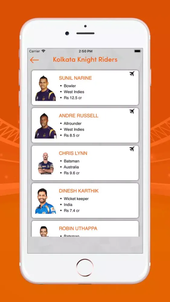 ภาพหน้าจอของ Live Indian Cricket T20 league