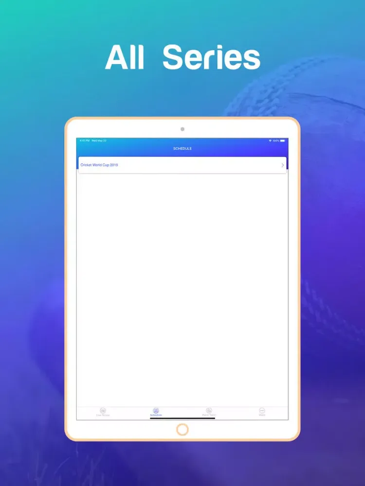Live Cricket - All Series iPad  스크린샷