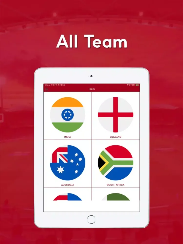 Live Cricket WC 2019 iPad  سکرین شاٹس