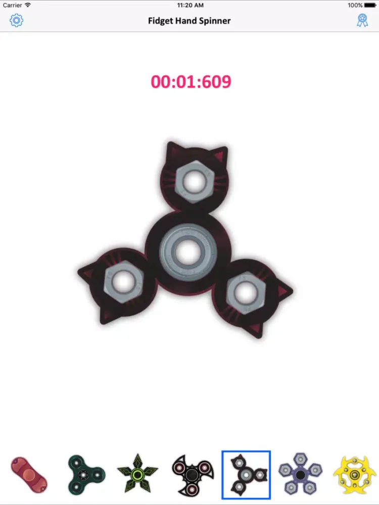 Ảnh chụp màn hình của Fidget Hand Spinner Game iPad 