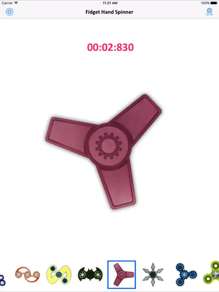 Ảnh chụp màn hình của Fidget Hand Spinner Game iPad 