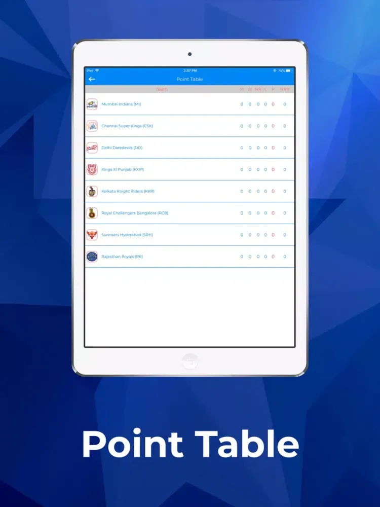 IPL 2018 - Live Match iPad  স্ক্রিনশট