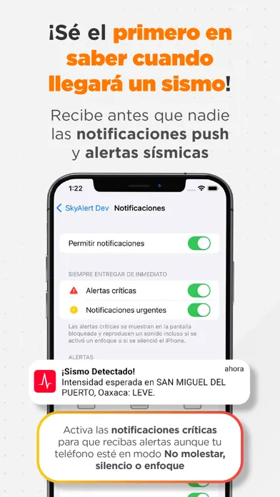 Screenshot di SkyAlert: Alerta Sísmica