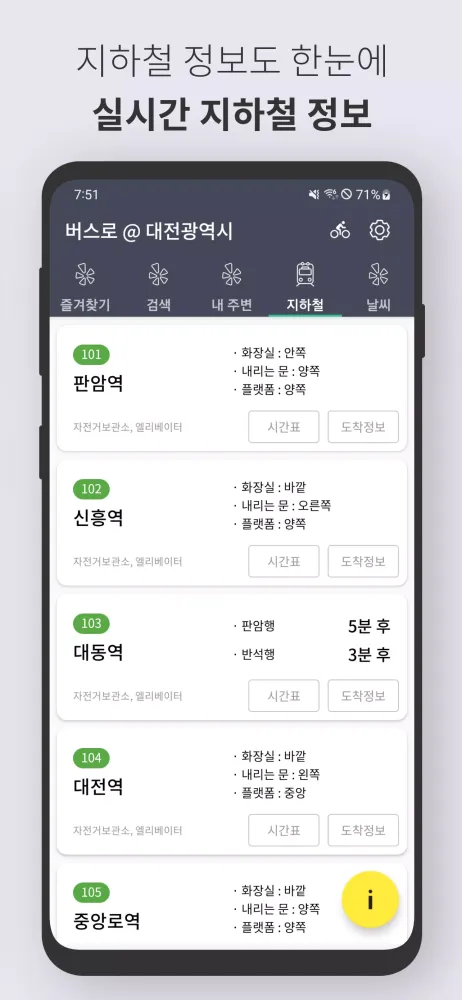 Tangkapan layar 대전버스