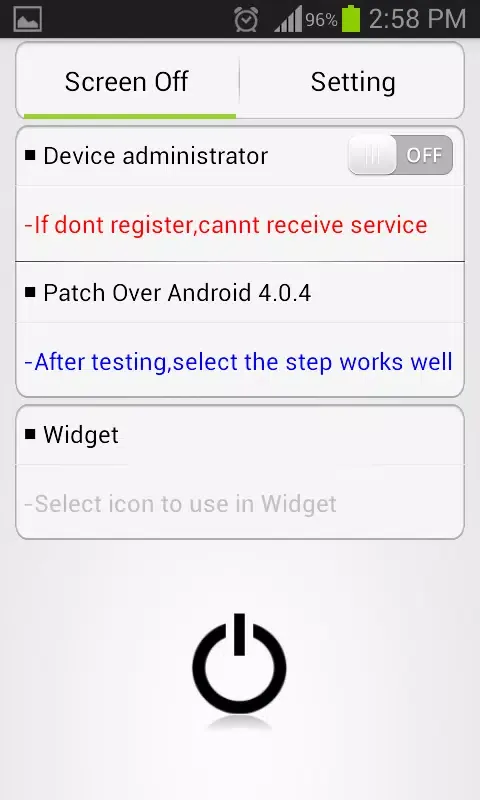 Screen Off and Lock Anywhere Screenshots