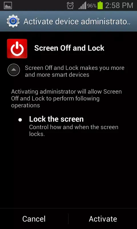 Screen Off and Lock Anywhere Screenshots