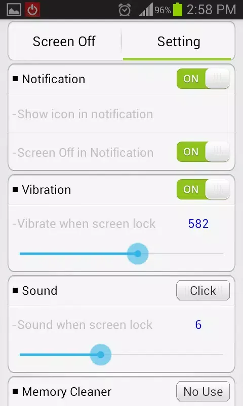 Screen Off and Lock Anywhere Screenshots