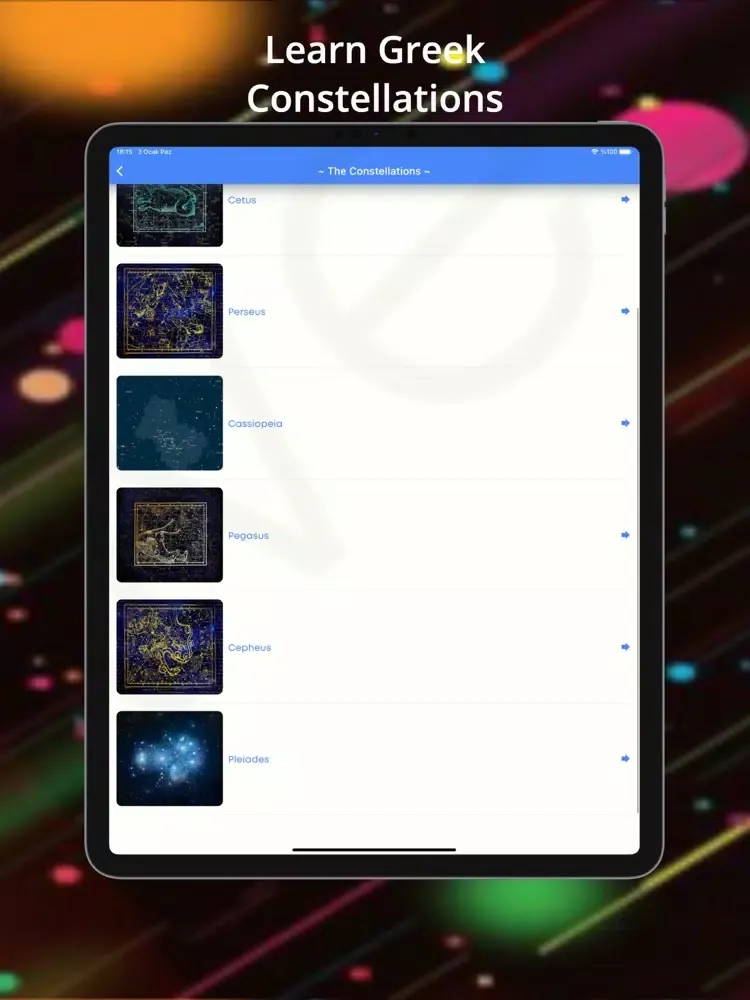 Capturas de pantalla de Greek Constellations : Audible iPad 