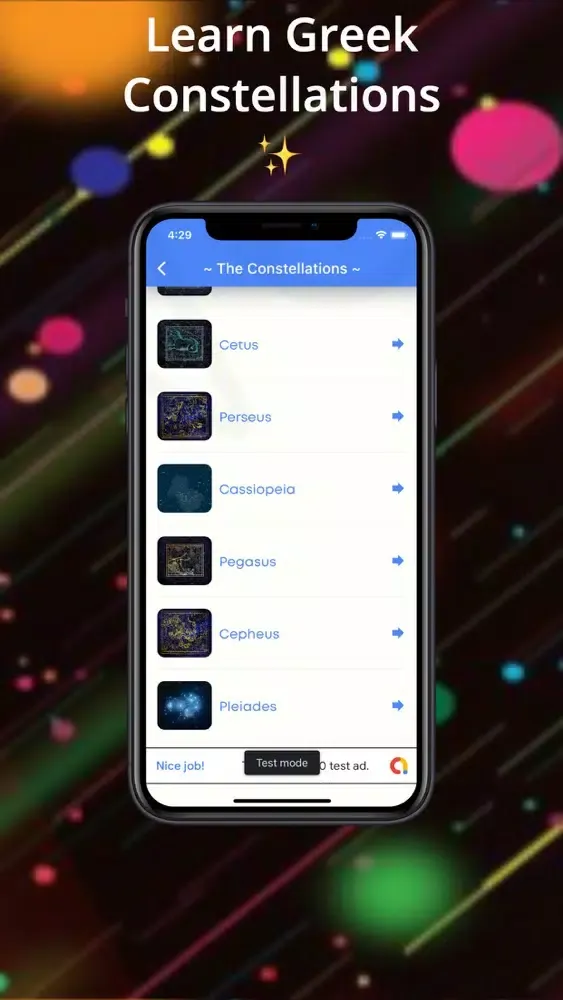 Capturas de pantalla de Greek Constellations : Audible