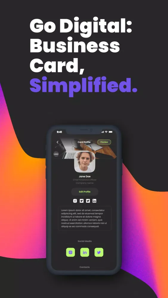 Capturas de tela do Xcard