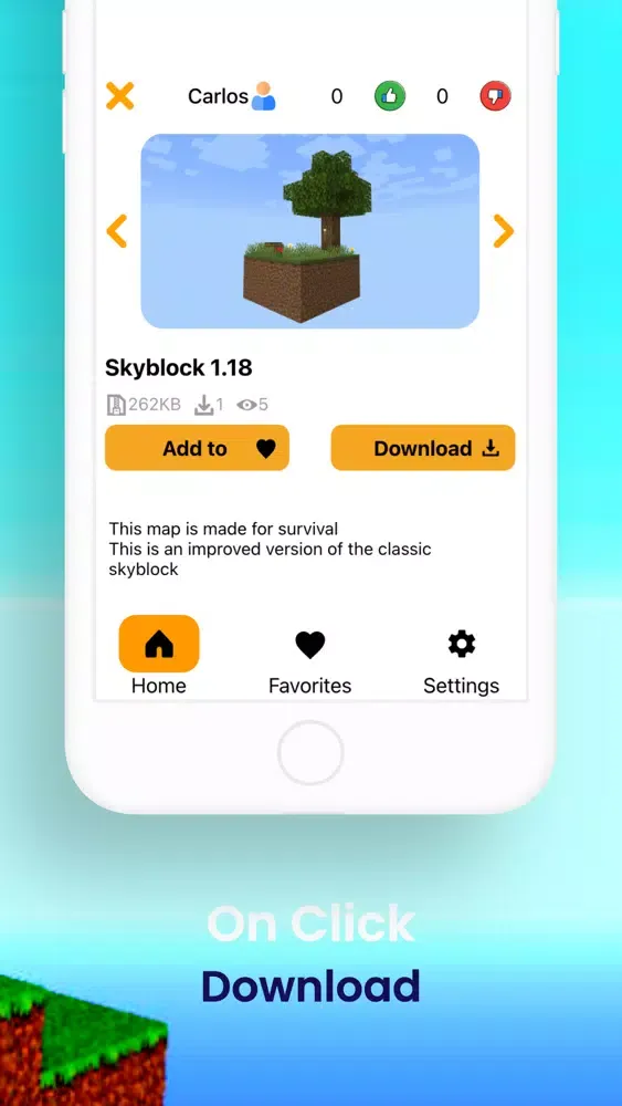 Capturas de tela do SkyBlock Maps for Minecraft