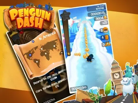 Penguin Dash iPad  स्क्रीनशॉट