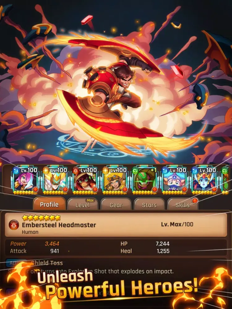 ภาพหน้าจอของ LightSlinger Heroes iPad 