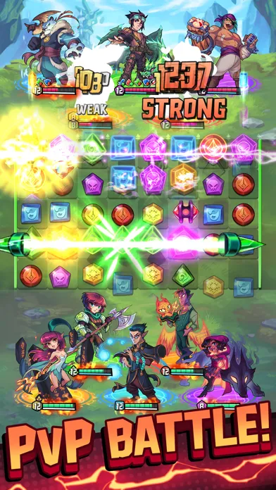 Puzzle Brawl - Match 3 RPG スクリーンショット