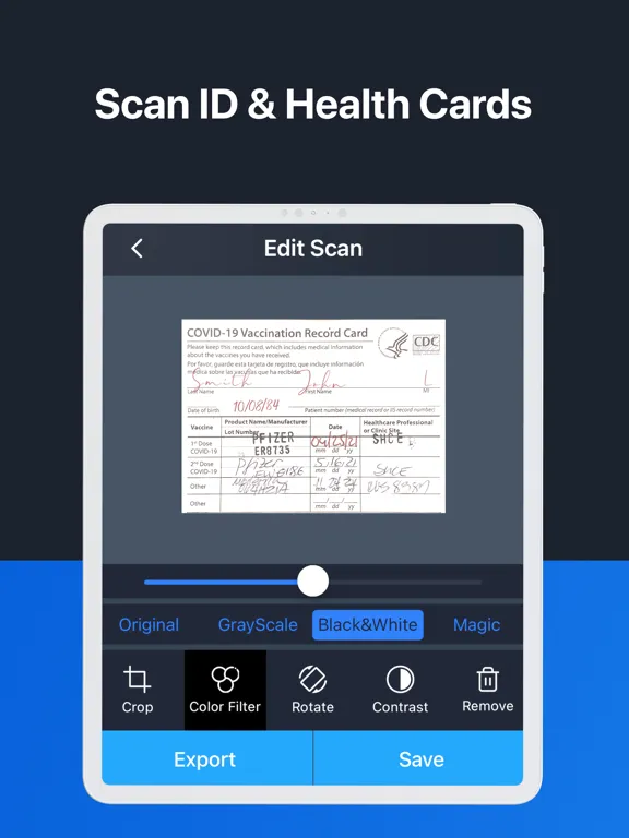 SuperScan - Scan Photos to PDF iPad  स्क्रीनशॉट