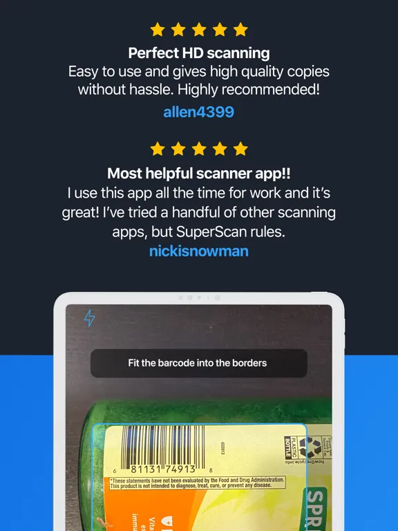 SuperScan - Scan Photos to PDF iPad  स्क्रीनशॉट