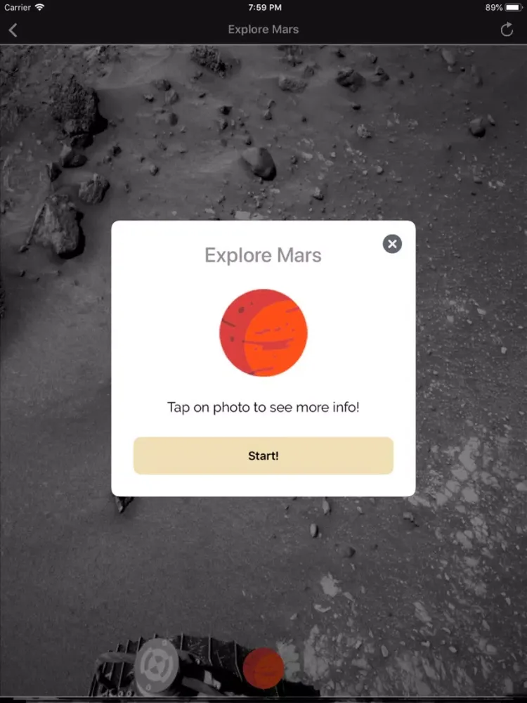 Tangkapan layar Mars or Earth iPad 