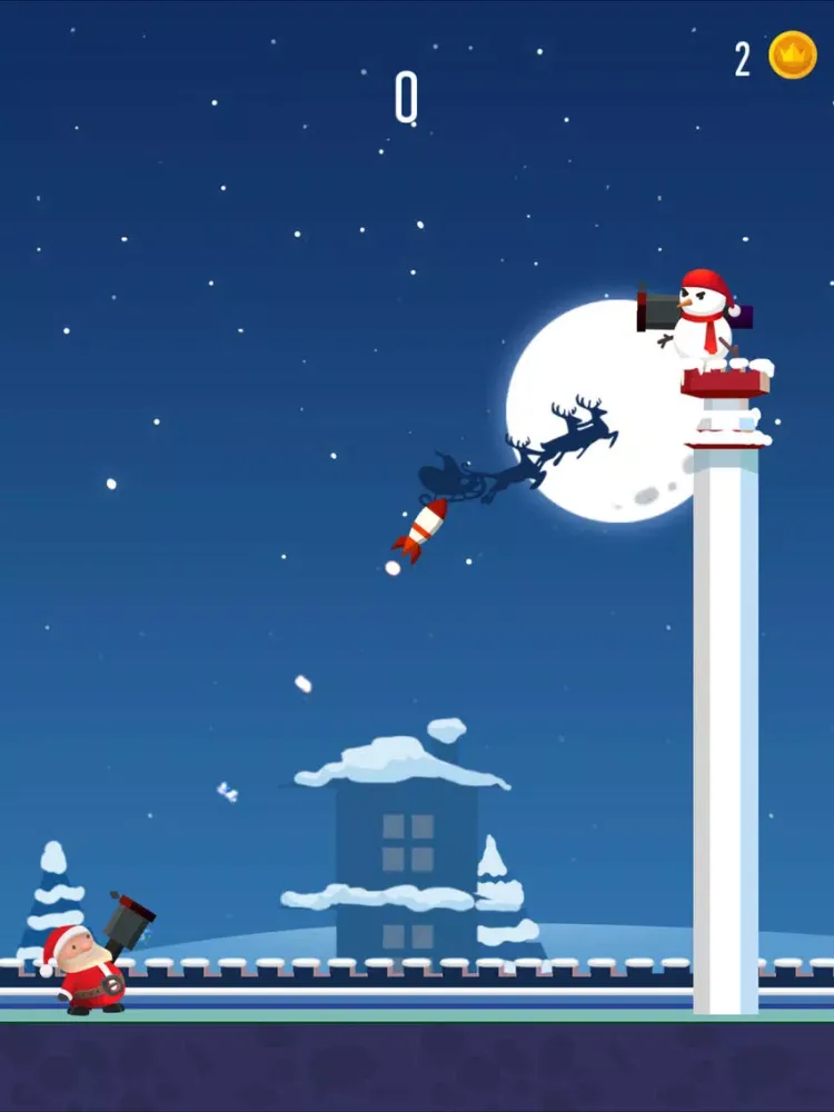 ภาพหน้าจอของ Rocket Hero : Tiny Troopers Shooting Cannon - Christmas Holiday Edition iPad 