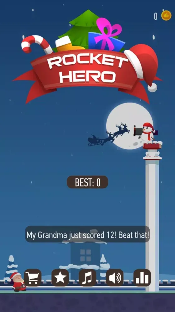 ภาพหน้าจอของ Rocket Hero : Tiny Troopers Shooting Cannon - Christmas Holiday Edition