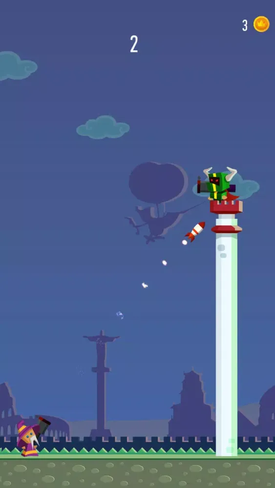 ภาพหน้าจอของ Rocket Hero : Tiny Troopers Shooting Cannon - Christmas Holiday Edition