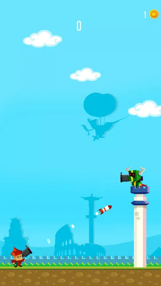 ภาพหน้าจอของ Rocket Hero : Tiny Troopers Shooting Cannon - Christmas Holiday Edition
