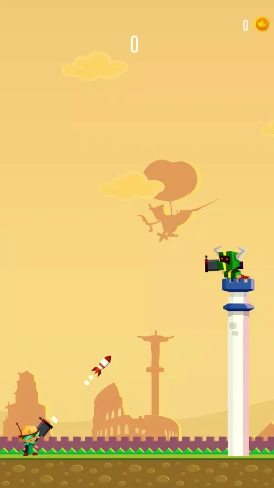ภาพหน้าจอของ Rocket Hero : Tiny Troopers Shooting Cannon - Christmas Holiday Edition