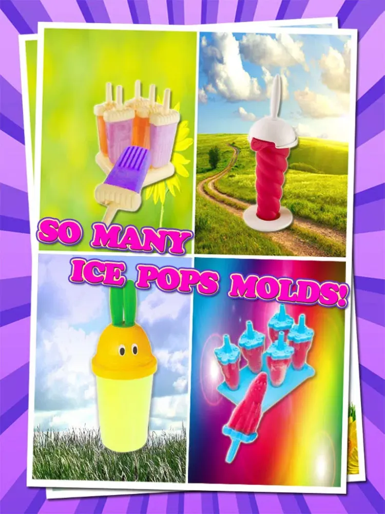 Capturas de pantalla de Make Ice Pops iPad 