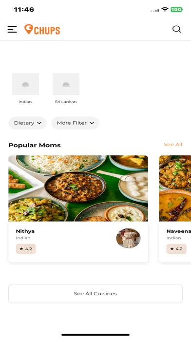 Chups - Mom2Mom Meals Screenshots