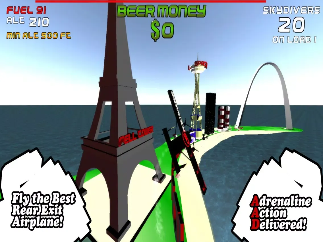 ภาพหน้าจอของ Skydive City iPad 