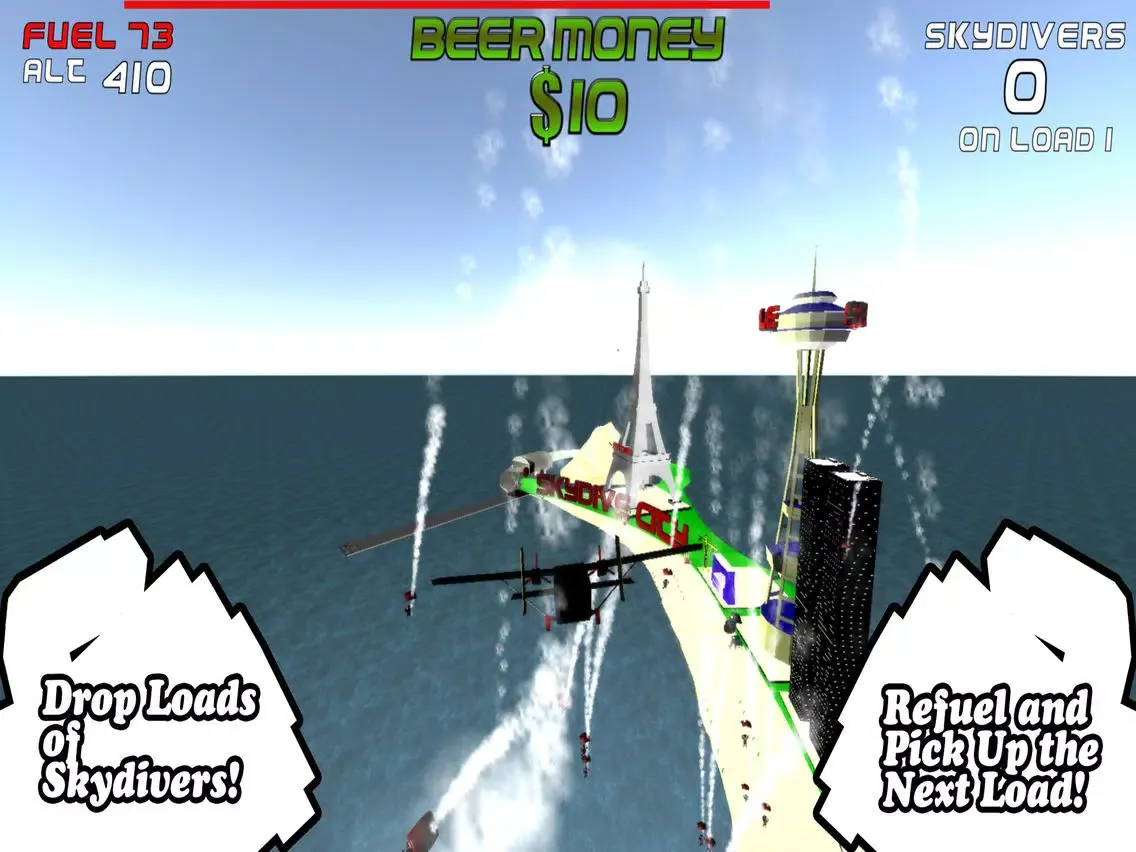 ภาพหน้าจอของ Skydive City iPad 
