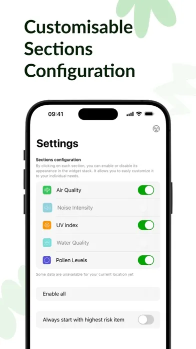 Ảnh chụp màn hình của Skyee - Environmental Report