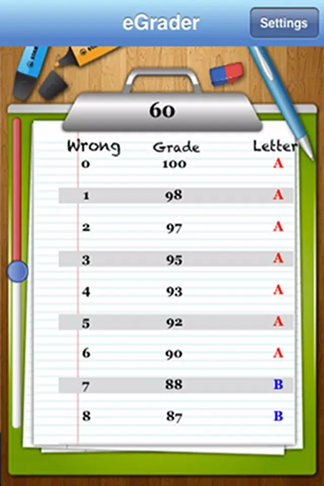 eGrader Screenshots