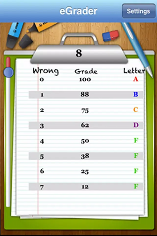 eGrader Screenshots