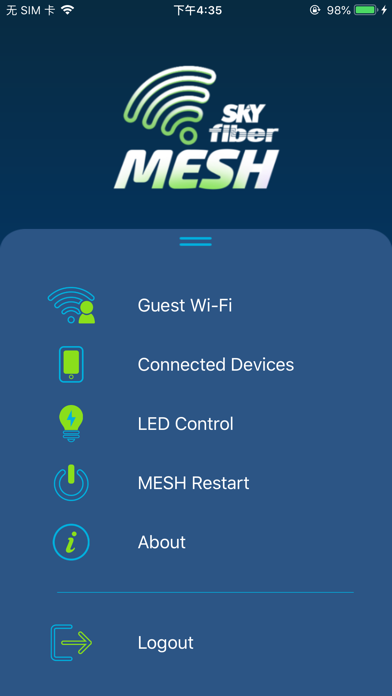 Tangkapan layar SKY Fiber Mesh