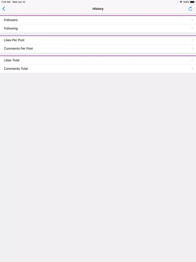 Followrs Insight for Instagram iPad  Ekran Görüntüleri