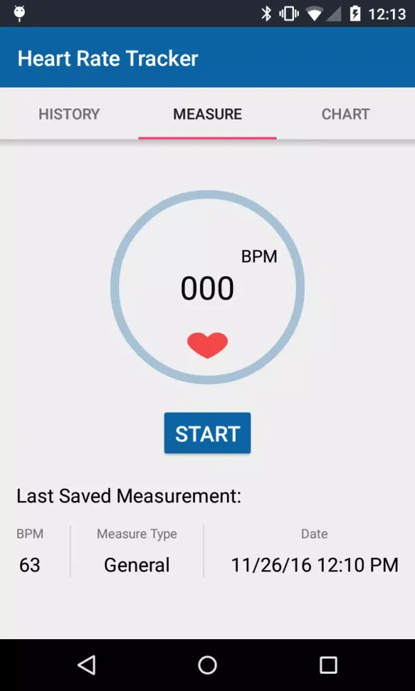 Tangkapan skrin Unique Heart Rate Tracker