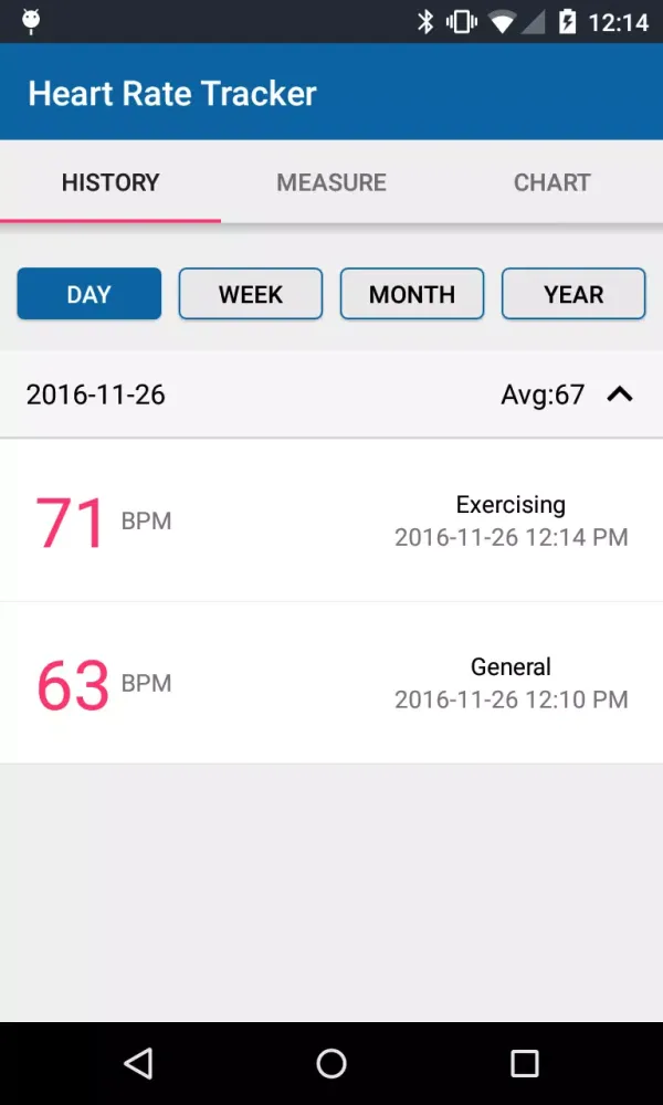 Tangkapan skrin Unique Heart Rate Tracker