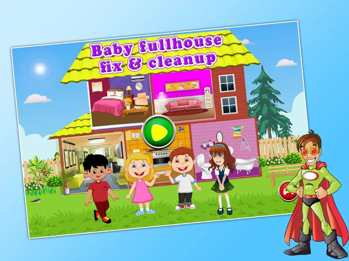 تصاویر Baby Full House Fix & Cleanup - Play and Have Fun For Kids iPad 