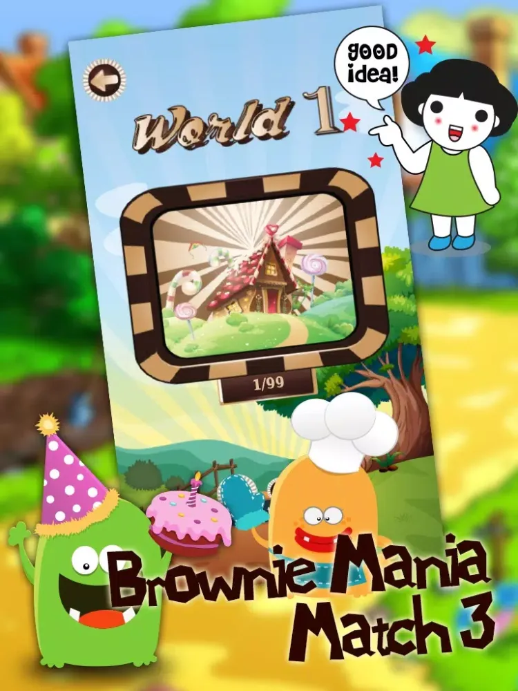 Brownie Mania Match 3 iPad  स्क्रीनशॉट