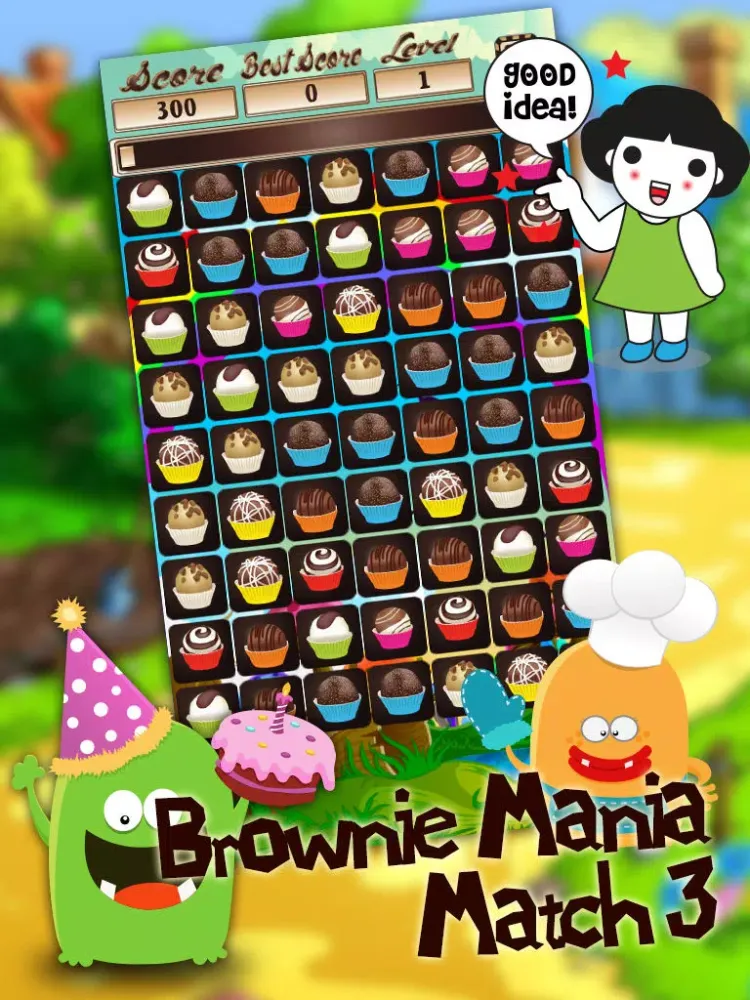 Brownie Mania Match 3 iPad  स्क्रीनशॉट